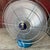 Metal Vintage Coronado Electric Fan 12" Aluminum Blades Blue Metal Base 15" Tall For Sale - Image 7 of 13
