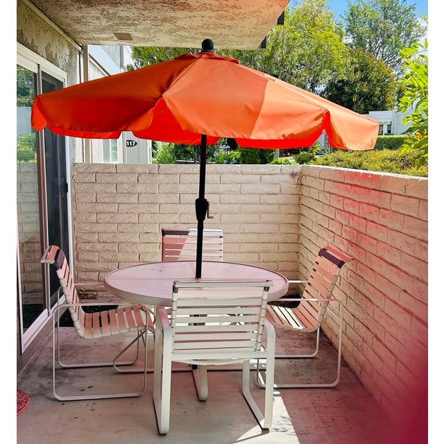 Tropitone Vintage Patio Set Four Chairs and a Table Brasilia For Sale - Image 11 of 12
