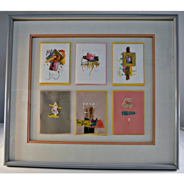Textile Jeanne Brady Vintage Handcrafted Cards Wall Art For Sale - Image 7 of 7