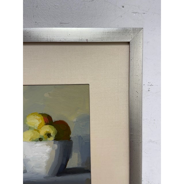 2000 - 2009 Stanley Bielen "Ladi Apples" Oil on Paper + Signed, Circa 2001 For Sale - Image 5 of 12