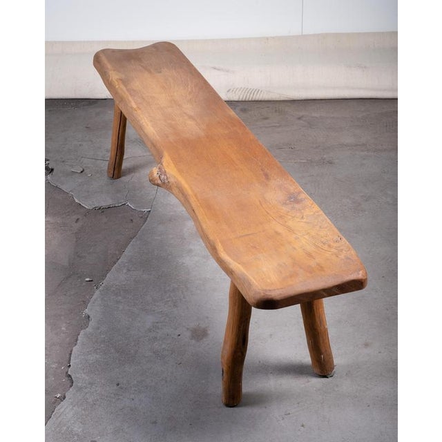 Mid-Century Danish Oak Bench, 1950s For Sale - Image 4 of 7
