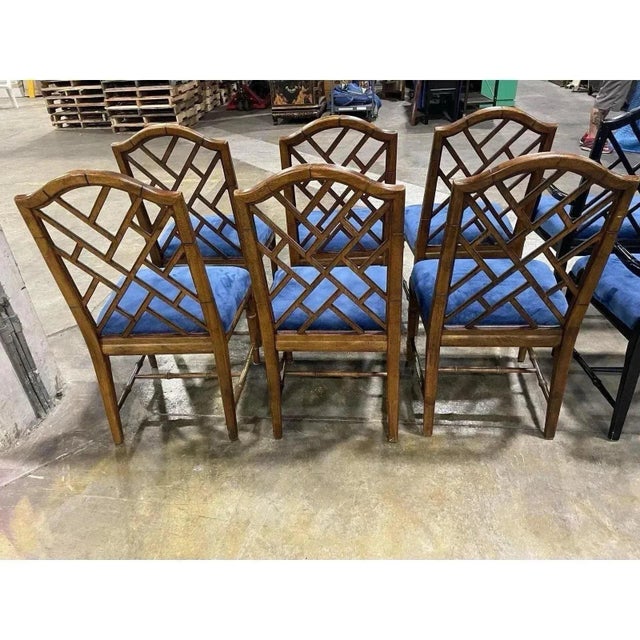Brown Chinese Chippendale Dining Chairs by Century Furniture- Set of 8 For Sale - Image 8 of 11