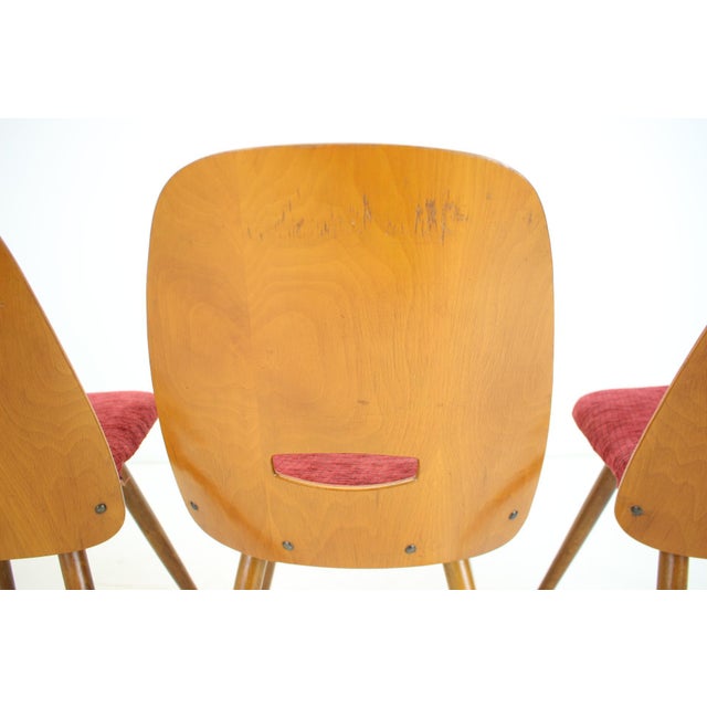 Dining Chairs attributed to Frantisek Jirak for Tatra, 1960s, Set of 4 For Sale - Image 9 of 15