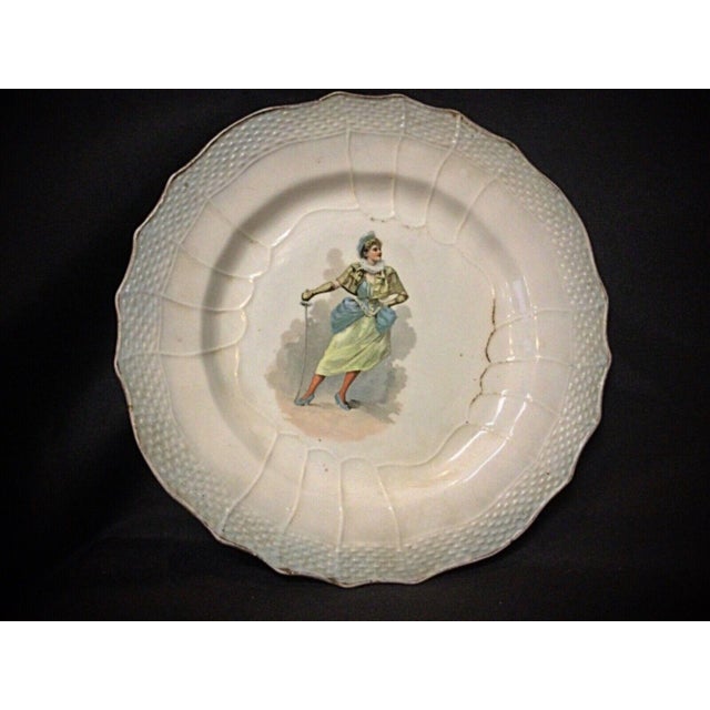 French Antique Faience Plate - 20th Century or Earlier, "Hamage Nord" Design For Sale - Image 3 of 6