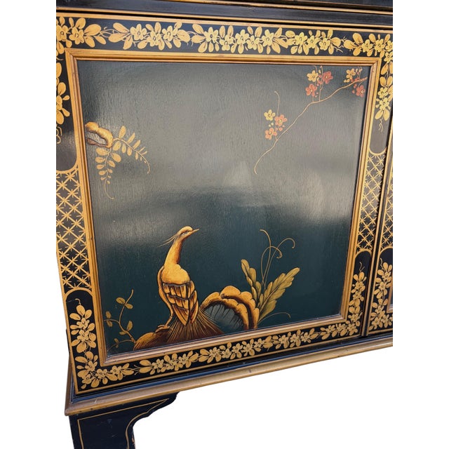 Chinoiserie Chinoiserie China Cabinet/Hutch For Sale - Image 3 of 7