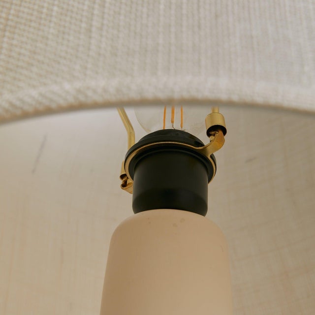 1960s French Ivory Ceramic Table Lamp with Cut-Out Motifs, 1960s For Sale In Chicago - Image 6 of 7