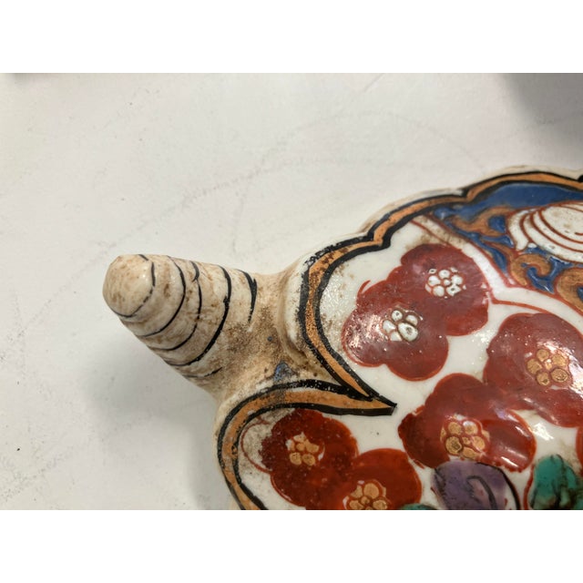 Japanese Antique Japanese Imari Turtle Soup Tureen With Stand For Sale - Image 3 of 15