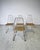 Designer Chairs in Hand-Decorated Leather and Steel, 1970s, Set of 4 For Sale - Image 12 of 18