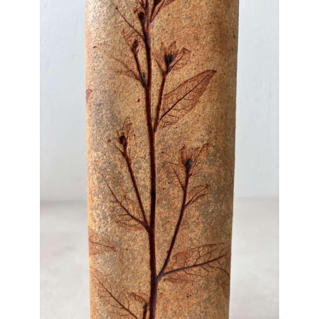 Impressive handmade Herbarium vase, designed by Raymonde Leduc in the 1970s. This unique vintage vase features a beautiful...
