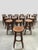 Vintage Brutalist Wooden Barstools, 1970s, Set of 19 For Sale - Image 6 of 8