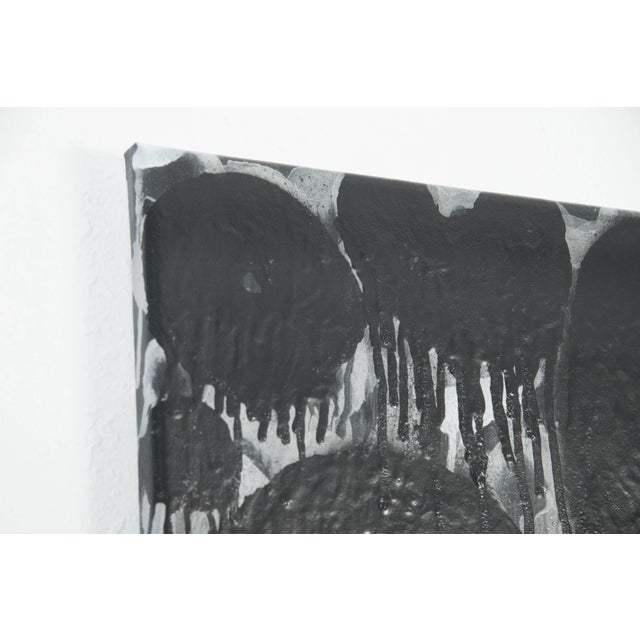 Abstract Original Spray Painting on Canvas by Jeffery Stuart For Sale - Image 3 of 12