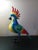 EXQUISITE Multicolor Metal crafts 16" Outdoor Cockatoo Garden Sculpture Add a touch of elegance to your outdoor space with...