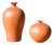 Minimalist Organic Shapes Terracotta Vases, 1990s, Set of 2 For Sale