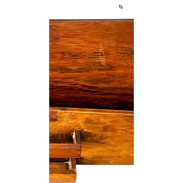 Mid 20th Century Brutalist Style MCM Wood Bookcase Magazine Stand For Sale - Image 17 of 18