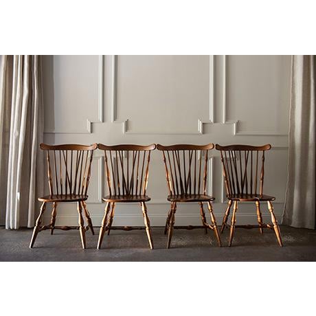 Bring timeless American craftsmanship into your home with this stunning, authentic set of four (4) vintage Heywood-...