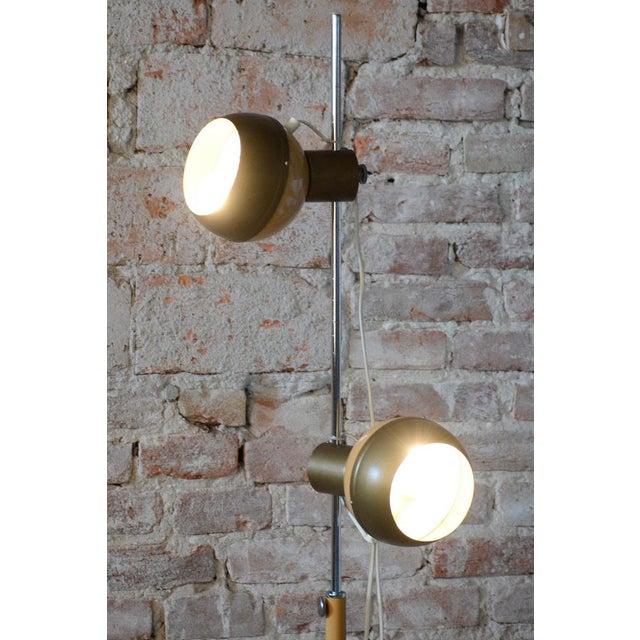 Mid-Century Floor Lamp in Metal attributed to Drukov, Czech, 1970s For Sale - Image 13 of 14