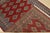 Bokhara Jaldar Rug 4’11” X 7’7” Red Wool Tribal Hand-Knotted Oriental Carpet For Sale - Image 11 of 12