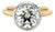 Gia Certified 3.03 Carat Round Brilliant Cut Diamond Engagement Ring, Size 6.5 For Sale