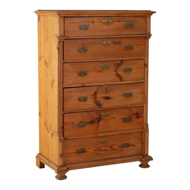 19th Century Antique Swedish Pine Chest Of Drawers Chairish