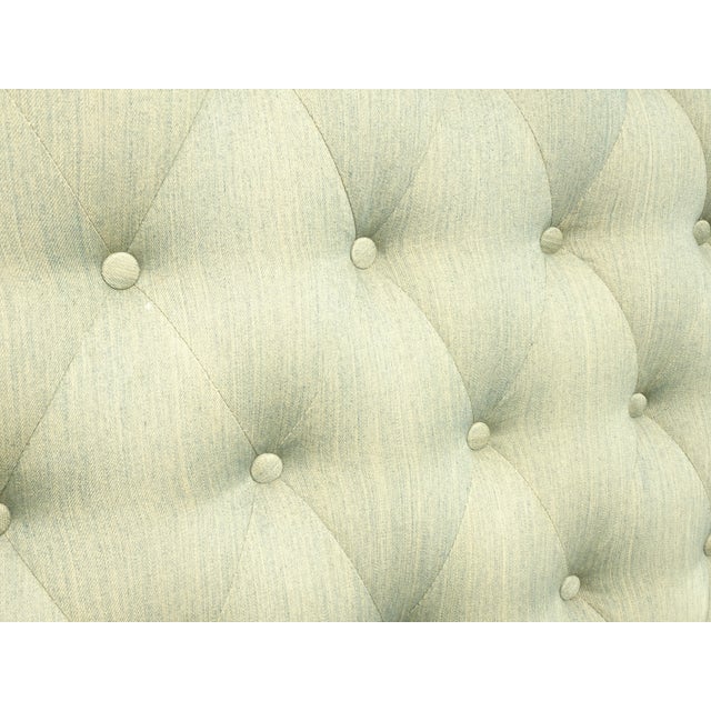 Headboard ~ French Provincial Louis XVI Style Green Tufted Full Queen Headboard For Sale - Image 14 of 15