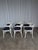 Vintage White Bentwood Dining Chairs with Blue Fabric Seats, 1970s, Set of 6 For Sale - Image 14 of 18