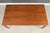 1960s Refinished 71” to 126” Danish Modern Teak Draw Leaf Dining Table For Sale - Image 5 of 11