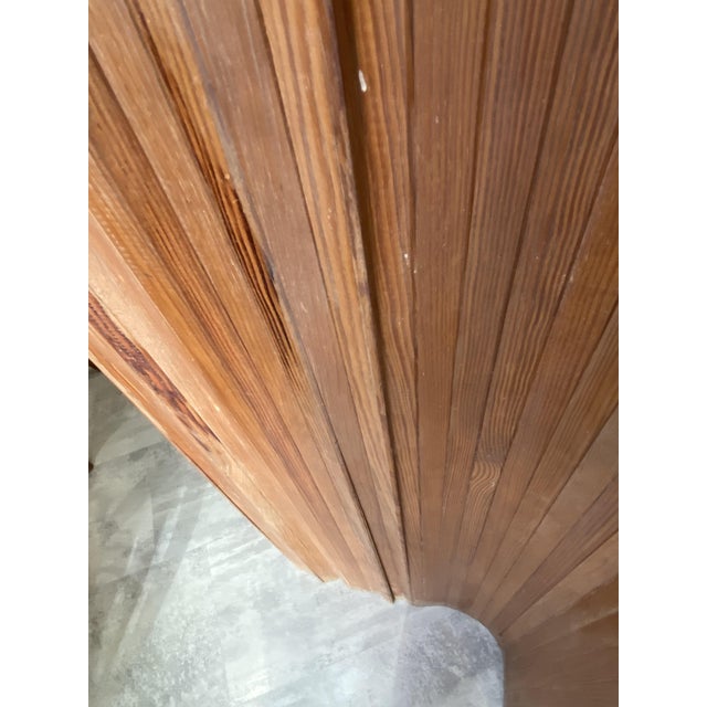 Vintage Freestanding Foldable Wooden Screen in the style of Baumann, 1950s For Sale - Image 9 of 18