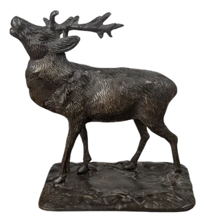 Bronze Sculpture of a Deer in the style of Paul-Édouard Delabrière, 1890s