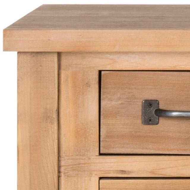 Modern 9 Drawer Chest in Natural Oak For Sale - Image 3 of 5