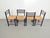 1960s Mid-Century Dining Ladder Chairs with Rush Seats, 1960s, Set of 4 For Sale - Image 5 of 9