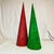 Hollywood Regency 1980s Boho Chic Hollywood Regency Memphis Sparkling Cone Christmas Tabletop Trees - A Pair. For Sale - Image 3 of 9