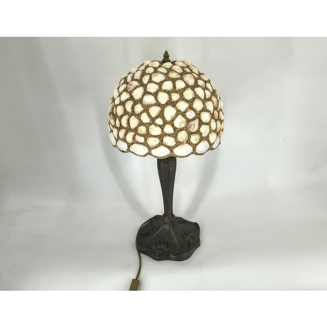 Vintage Sea Shell Table Lamp, 1970s For Sale - Image 8 of 9