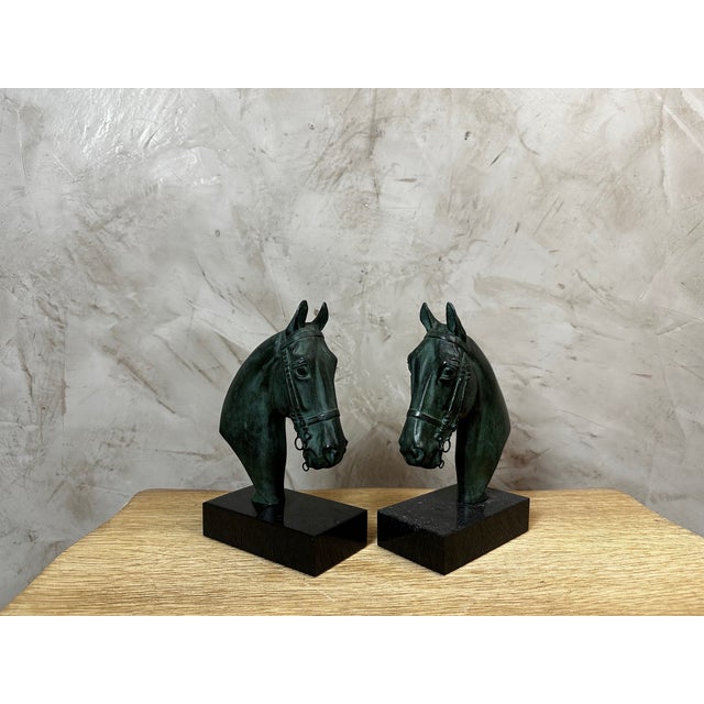 Vintage Horse Bookends, 1950, Set of 2 For Sale - Image 4 of 12