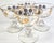 Mid-Century Modern Golden Daisy Champagne Coupes- Set of Four For Sale - Image 3 of 11