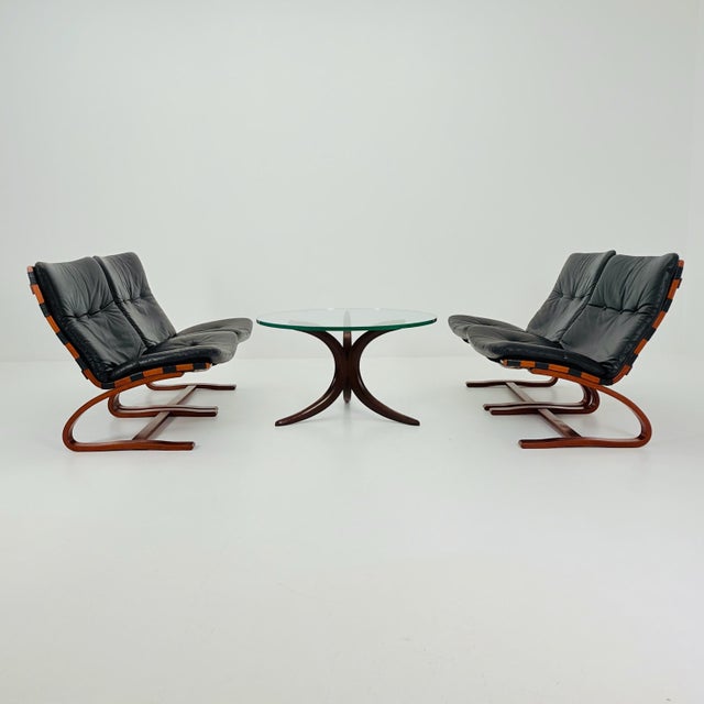 Mid-Century Kangu Lounge Chair by Elsa Solheim and Nordahl Solheim for Rybo, 1970s For Sale - Image 3 of 18