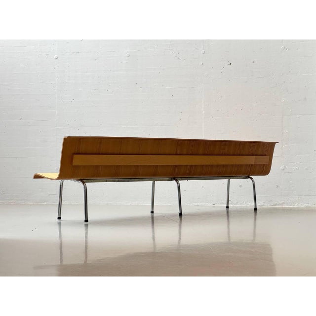 Bench in Laminated Beechwood with Tubular Steel Frame, 1960s For Sale - Image 15 of 18