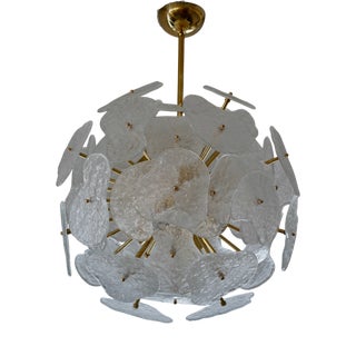 Clear Murano Glass Sputnik Pendant, 2000 For Sale