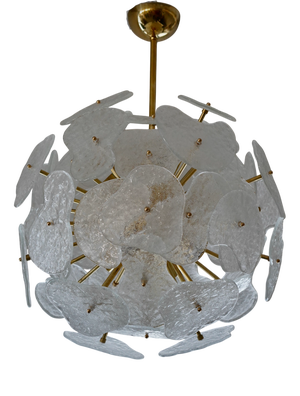 Clear Murano Glass Sputnik Pendant, 2000