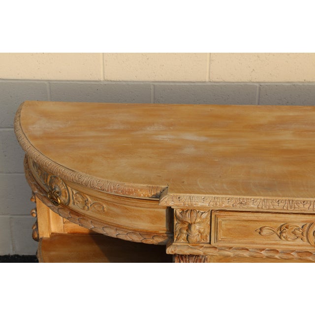 19th Century French Renaissance Revival Carved Oak Large Hunt Buffet For Sale - Image 11 of 18