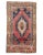 1960s Vintage Geometric Turkish Wool Rug- 5′1″ × 8′8″ For Sale