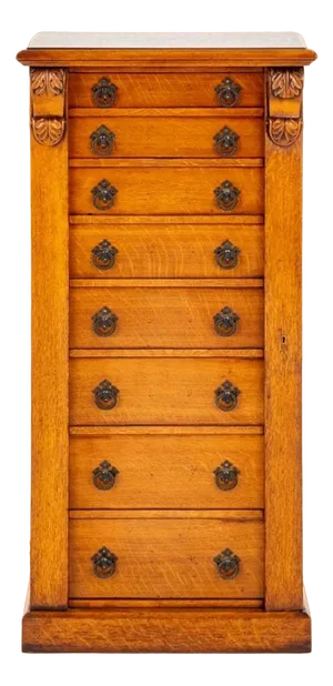 Victorian Wellington Chest in Blonde Oak