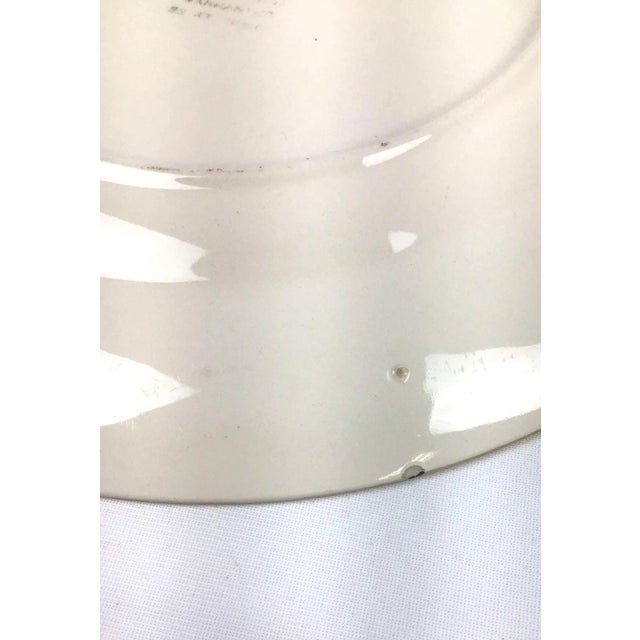 Red and Blue Border with Floral and 22k Gold Plates - a Pair For Sale - Image 11 of 13