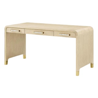 Light Hollywood Regency Desk For Sale