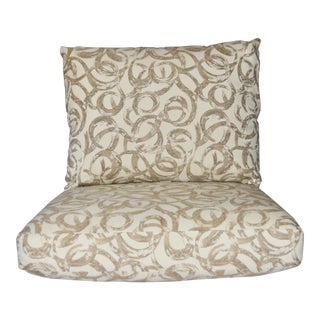 Sunbrella Lloyd Flanders Replacement Cushions- 2 Pieces For Sale