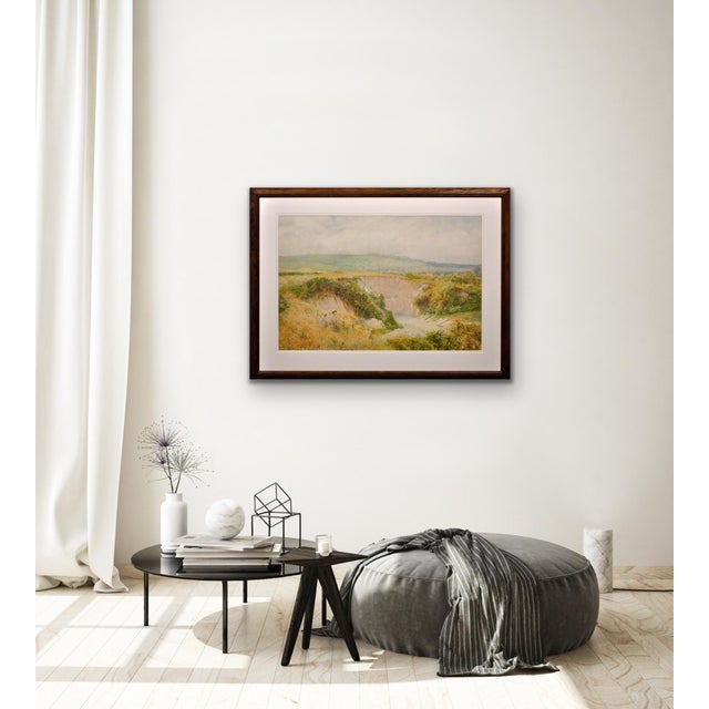 Charles Gregory, Summer's Day at Steyning Bowl, West Sussex, 1890s, Watercolor For Sale - Image 15 of 18