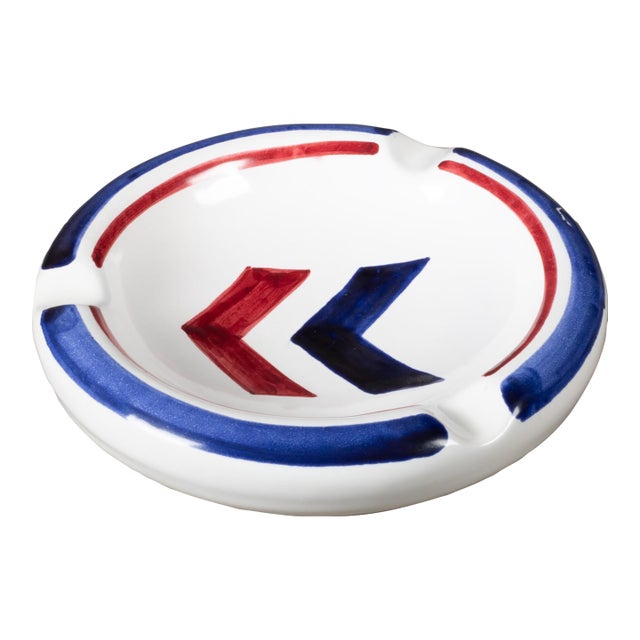 Art Deco Hb Quimper Ashtrays, France c.1930-Two Available For Sale