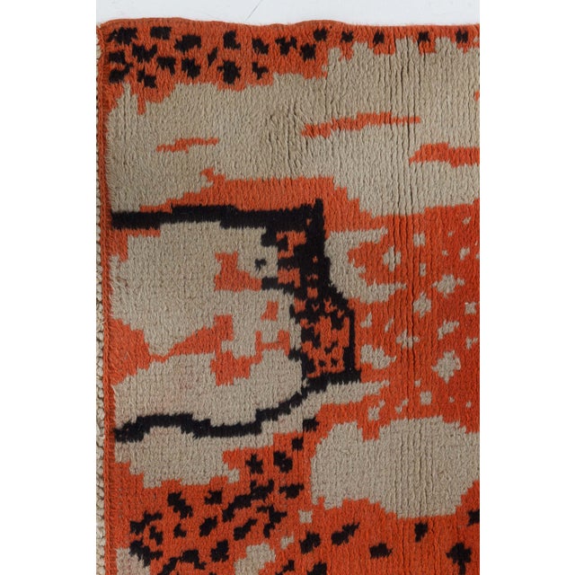 Art Deco Doris Leslie Blau Vintage French Art Deco Rug For Sale - Image 3 of 6
