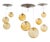 Vintage Parscot Pendant Light in Bubbled Glass, 1970 For Sale