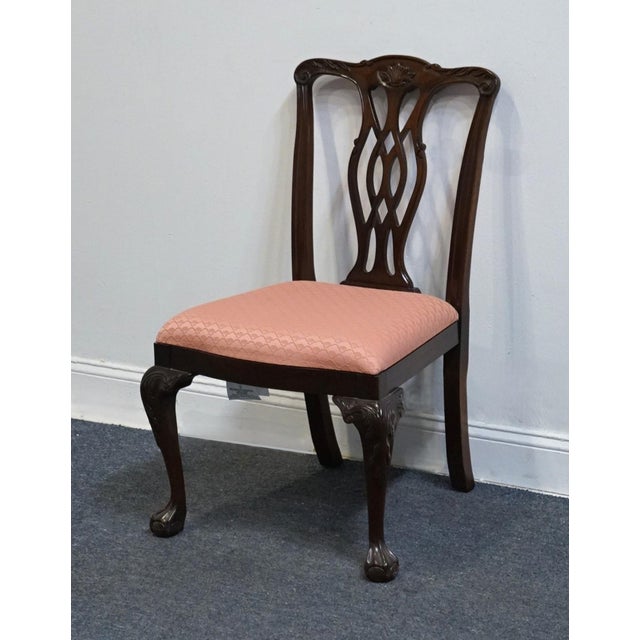 PENNSYLVANIA HOUSE Solid Mahogany Traditional Chippendale Style Dining Side Chair 13-31078 38" High 24" Wide 23.5" Deep...
