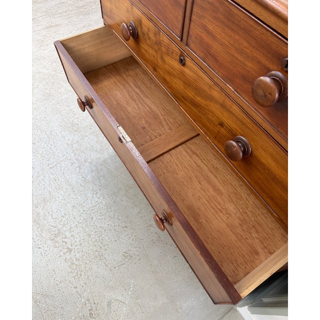 Large English Victorian Mahogany Chest of Drawers For Sale - Image 12 of 18